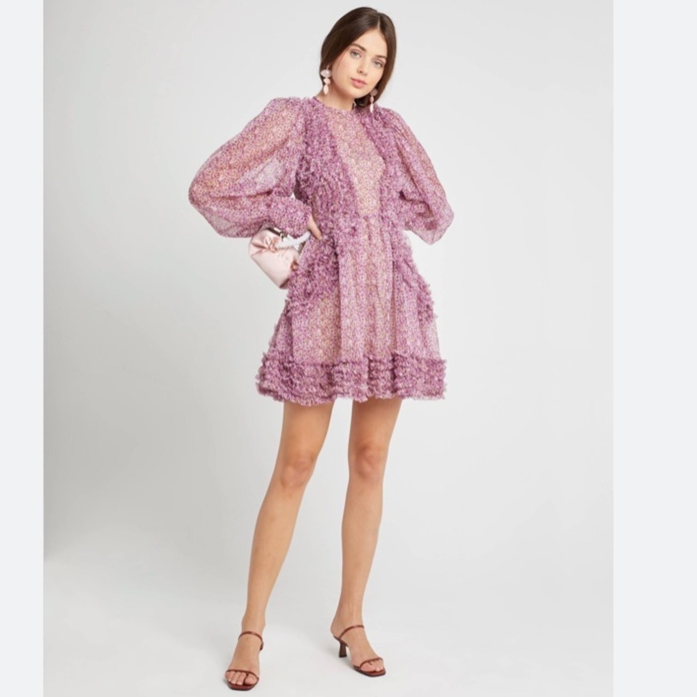 Nwot Elegant Pink Mini Dress - Fits Like A True Small